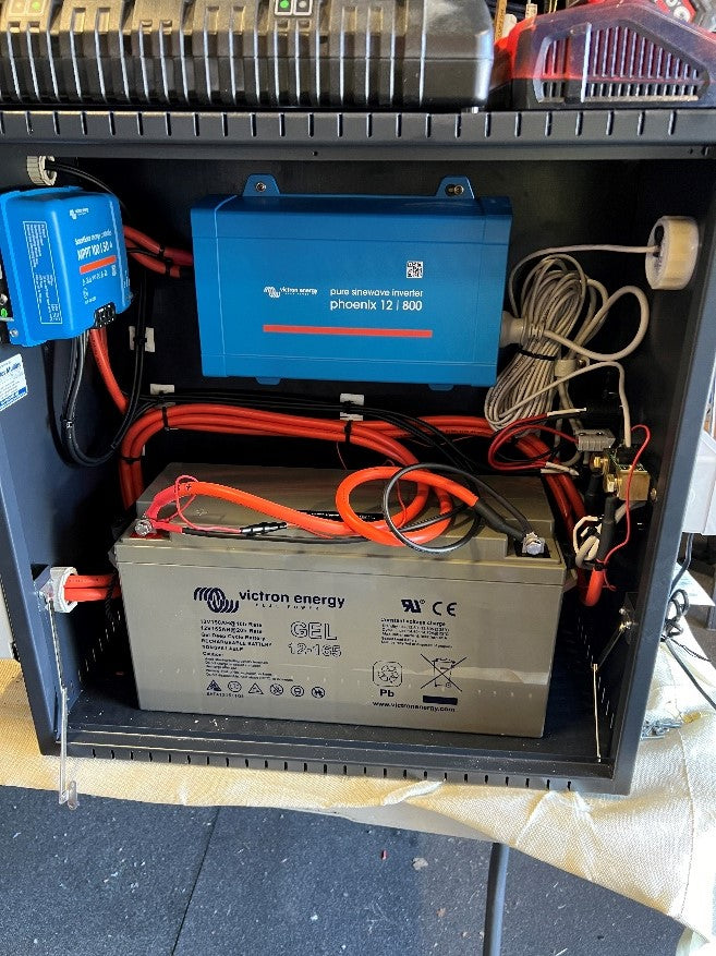 Des Mullins Electrical help power Wagga Wagga community garden