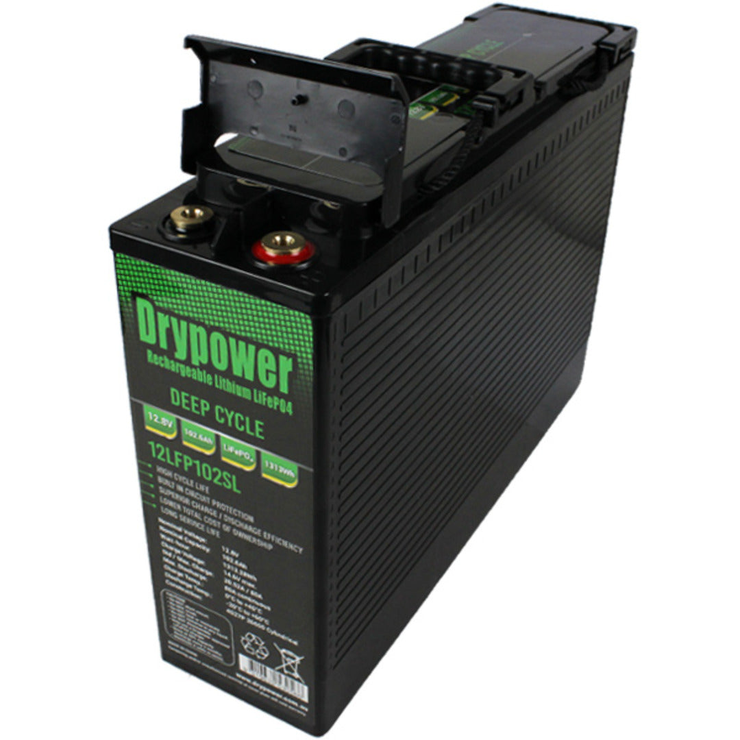 Drypower 12.8V 102.6Ah Slimline Lithium Iron Phosphate (LiFePO4) Battery - 12LFP102SL