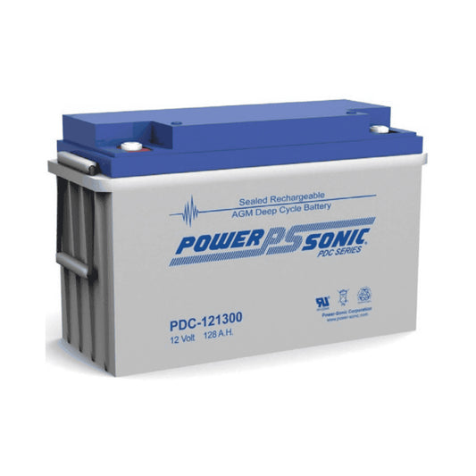 Power-Sonic 12V 128Ah Deep Cycle AGM Battery - PDC121300