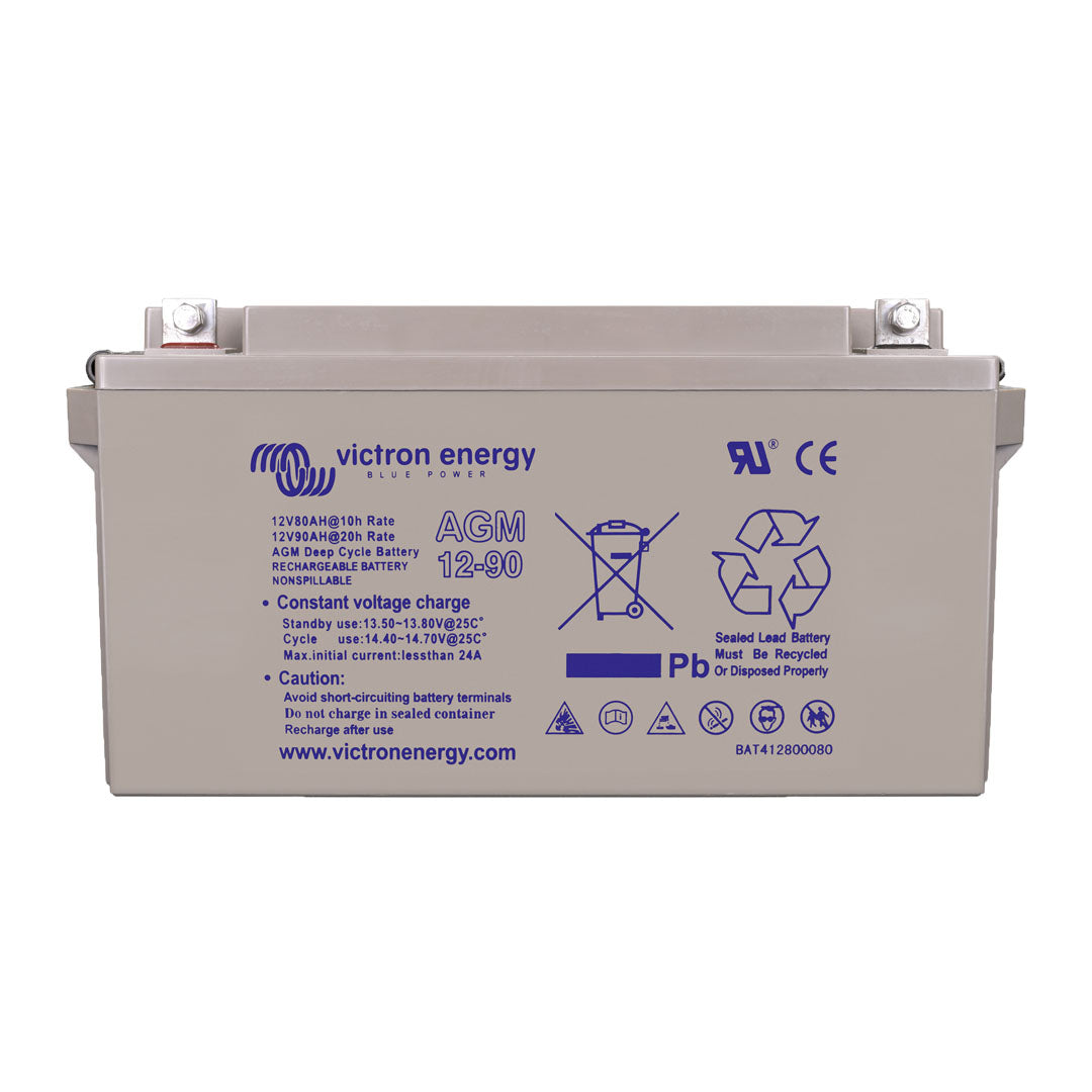 Victron 12V/90Ah (Flag) AGM Deep Cycle Battery - BAT412800084