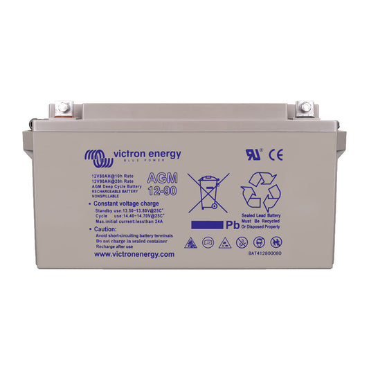 Victron 12V/90Ah (Flag) AGM Deep Cycle Battery - BAT412800084
