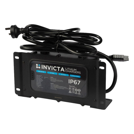 Invicta IP67 Lithium Charger 24V 20A Heavy Duty - SNLC24V20HD