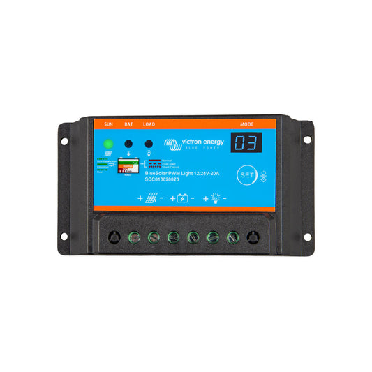 Victron BlueSolar PWM-Light Charge Controller 12/24V-20A - SCC010020020