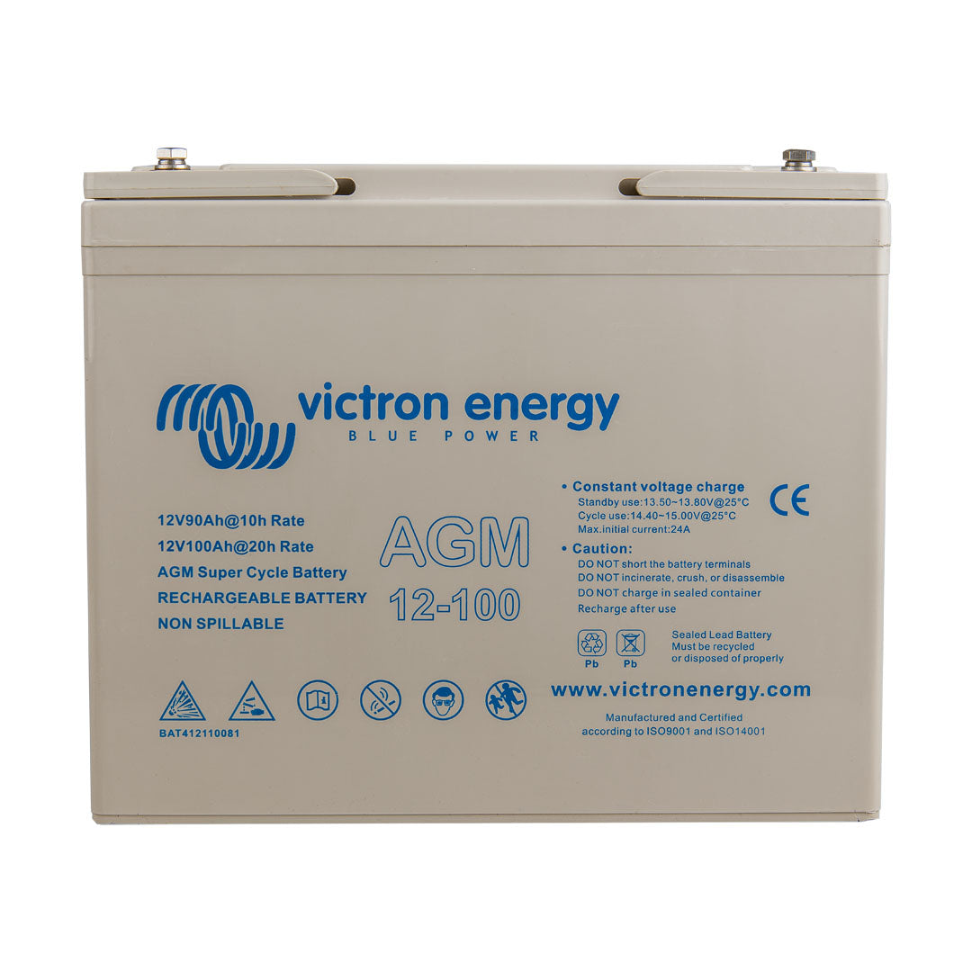 Victron 12V/100Ah (M6 Insert) AGM Super Cycle Battery - BAT412110081