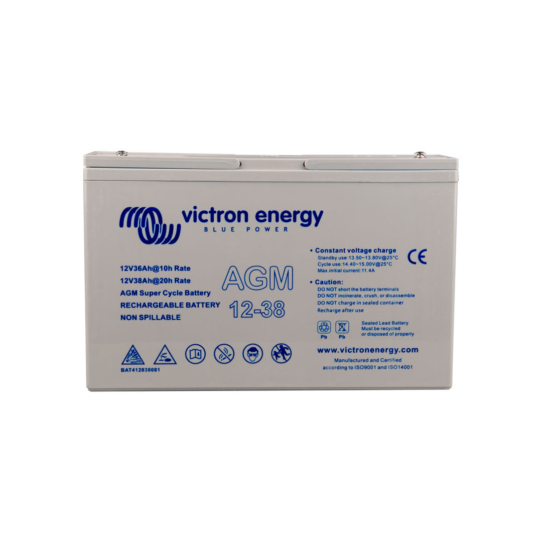 Victron 12V/38Ah (M5 Insert) AGM Super Cycle Battery - BAT412038081