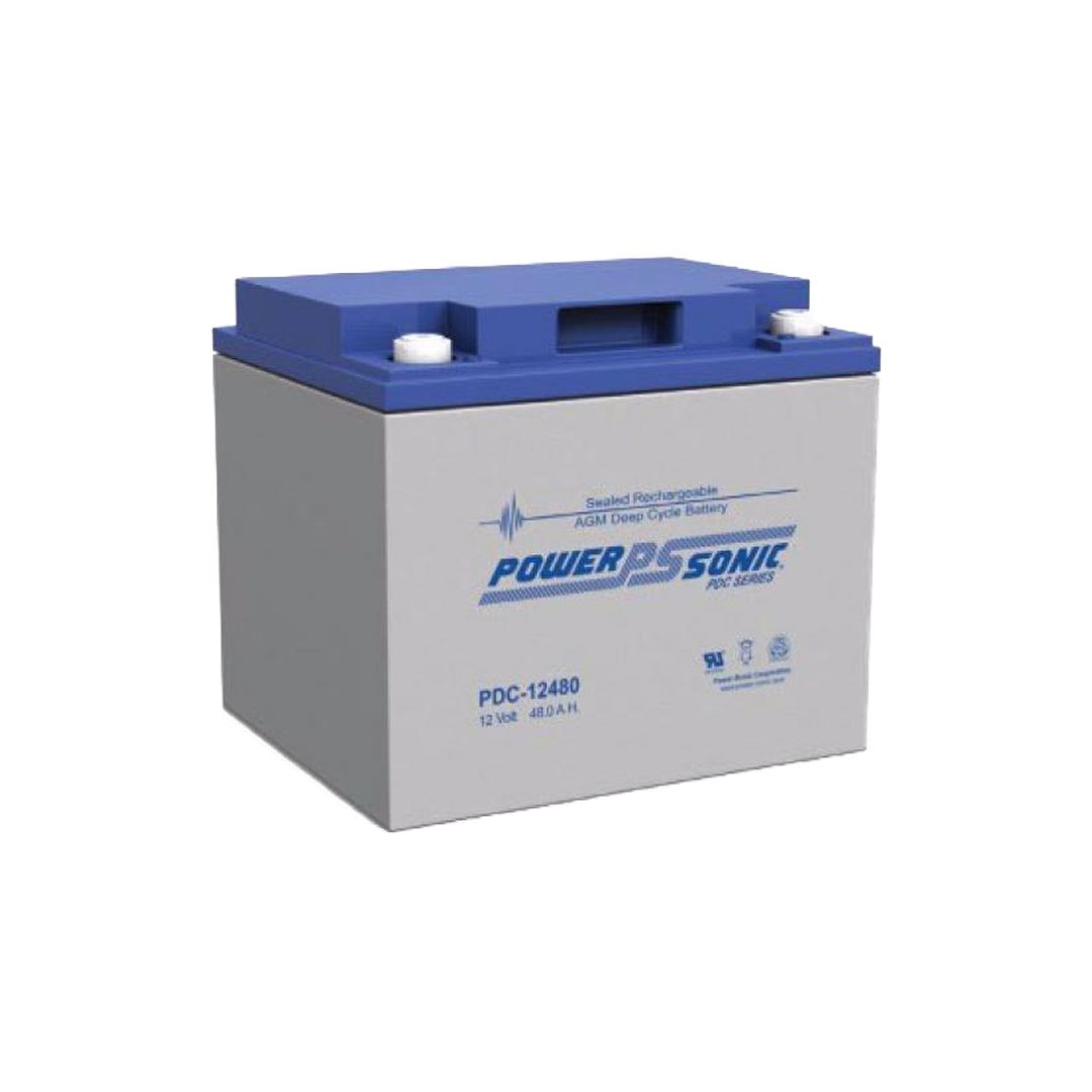 Power-Sonic 12V 48Ah Deep Cycle AGM Battery - PDC12480