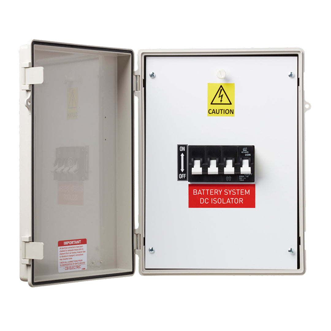 CBI Electric DC Solar Battery Isolator 250A in IP67 Enclosure - QSBS250