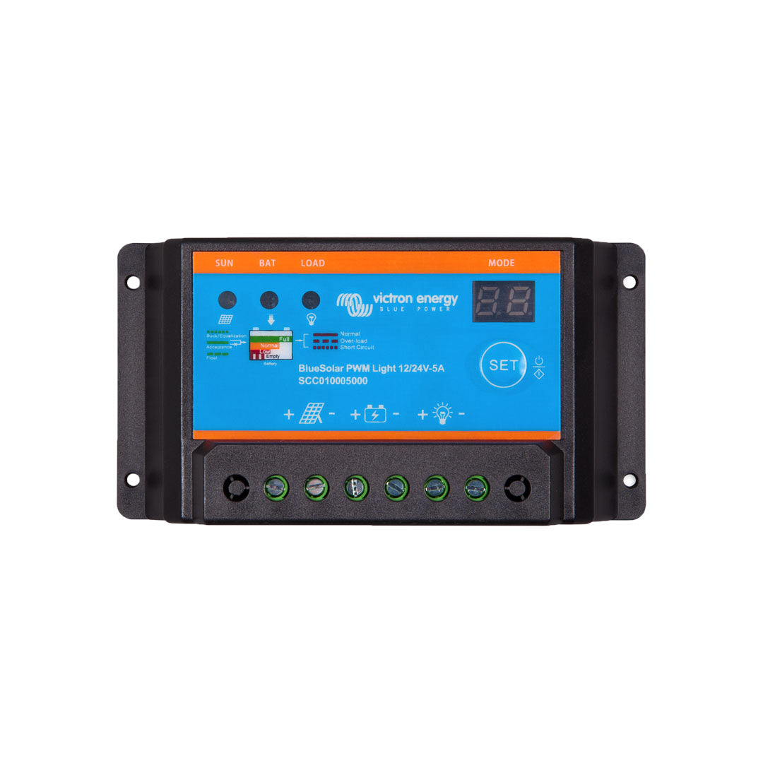 Victron BlueSolar PWM-Light Charge Controller 12/24V-5A - SCC010005000