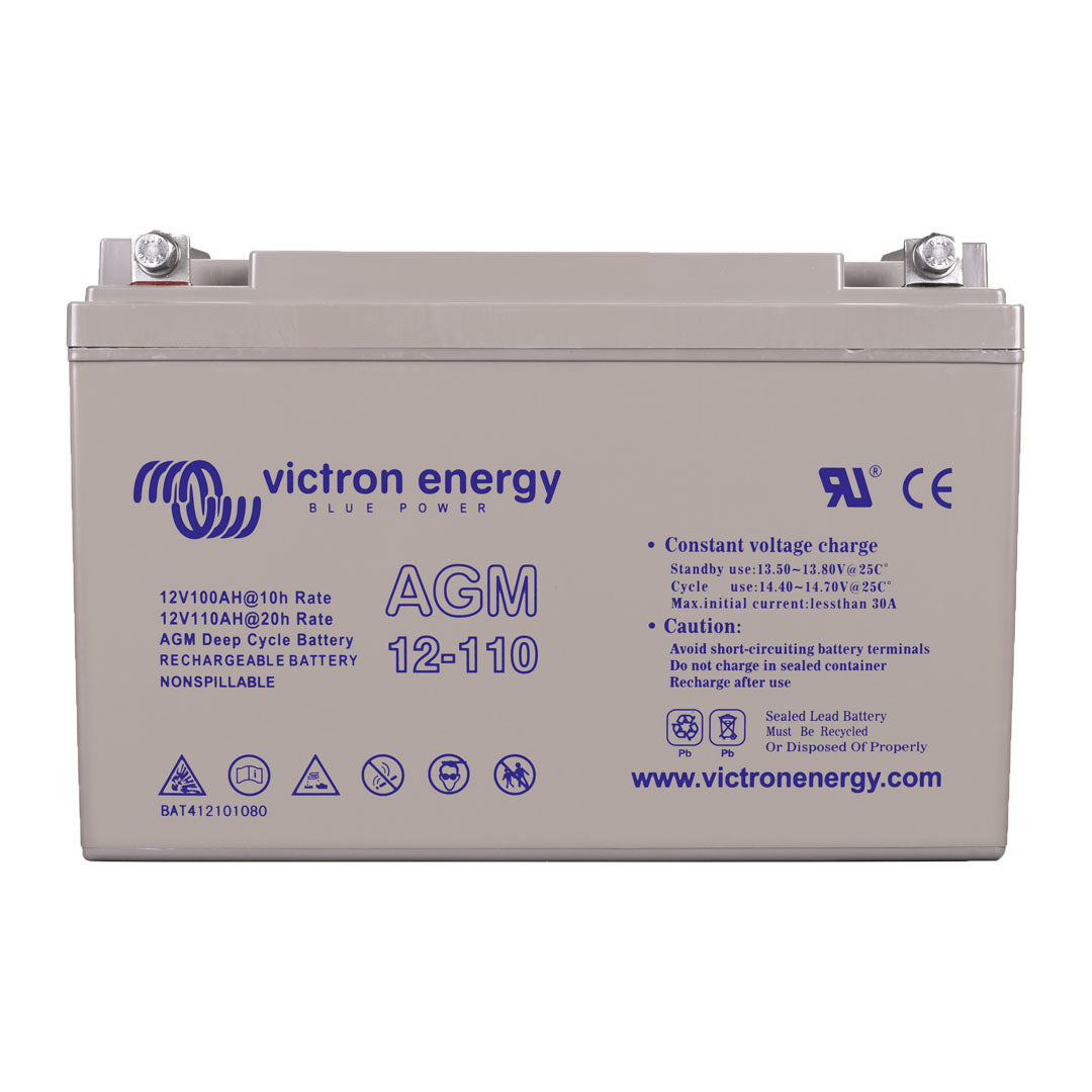 Victron 12V/110Ah (Flag) AGM Deep Cycle Battery - BAT412101084