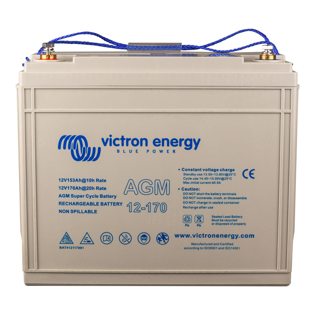 Victron 12V/170Ah (M8 Insert) AGM Super Cycle Battery - BAT412117081