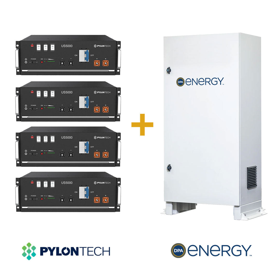 Pylontech 19.2kWh & Quad Tower Cabinet