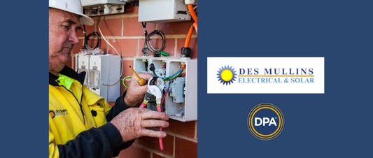 Des Mullins Electrical help power Wagga Wagga community garden