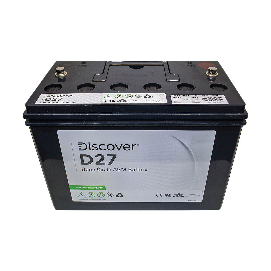 Discover D27A 12V 100Ah Deep Cycle AGM Battery - D27A-100D