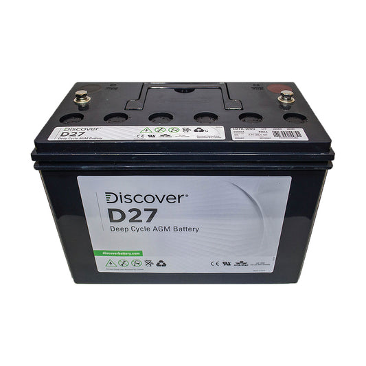 Discover D27A 12V 100Ah Deep Cycle AGM Battery - D27A-100D