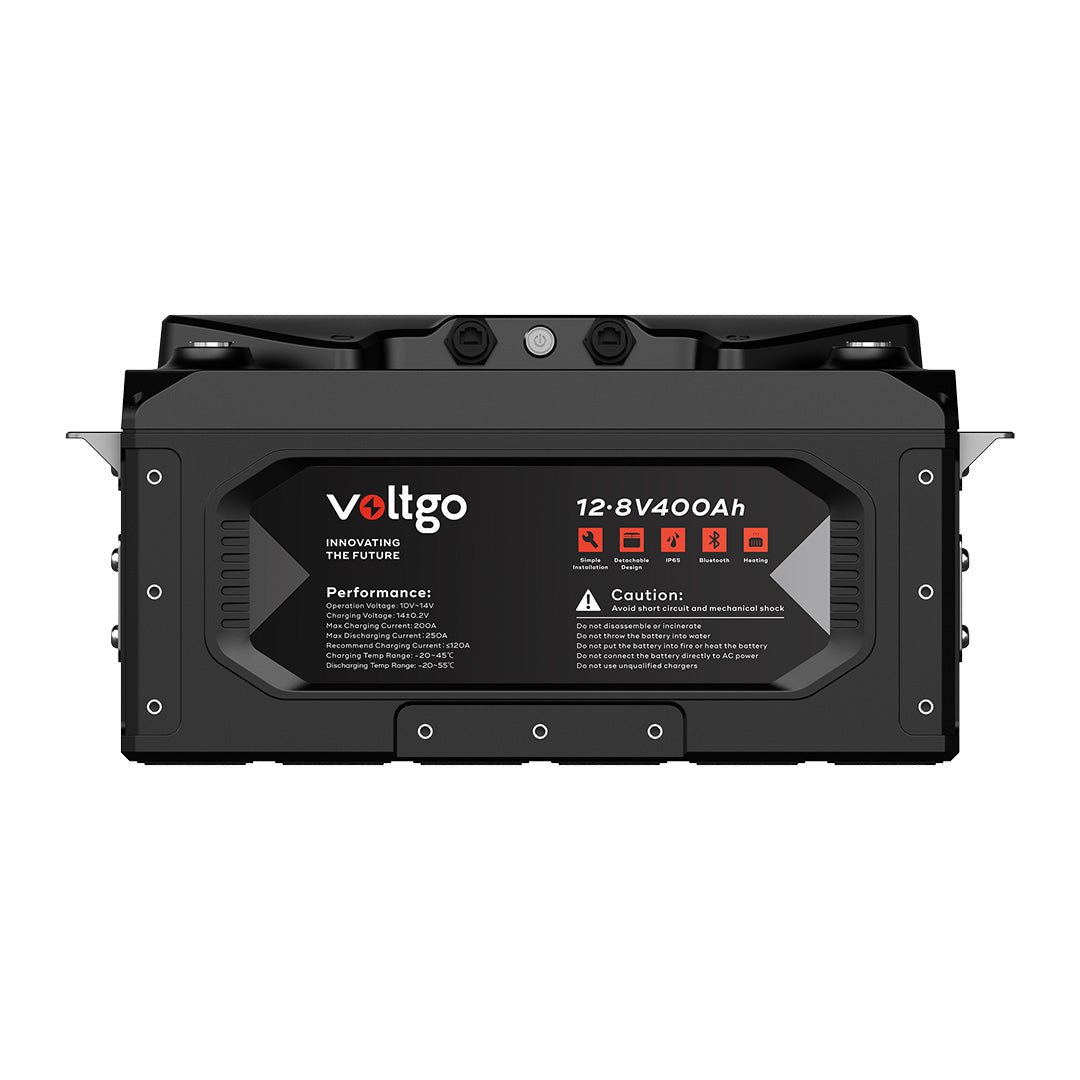 VoltGo 12.8V 400Ah IP65 LiFePO4 Battery with Bluetooth/CAN/RS485 - VLRV5120A