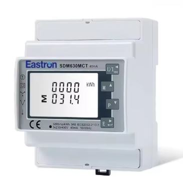 Noark Three Phase Smart meter 120A/40mA SDM630MCT-40mA - ESCT-TA16