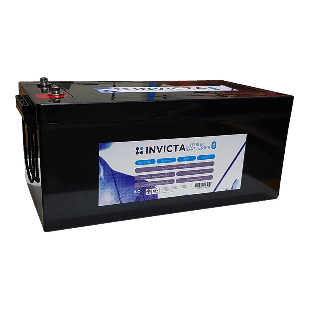 Invicta Lithium 36V 50Ah Lifepo4 Battery Bluetooth - SNL36V50BT