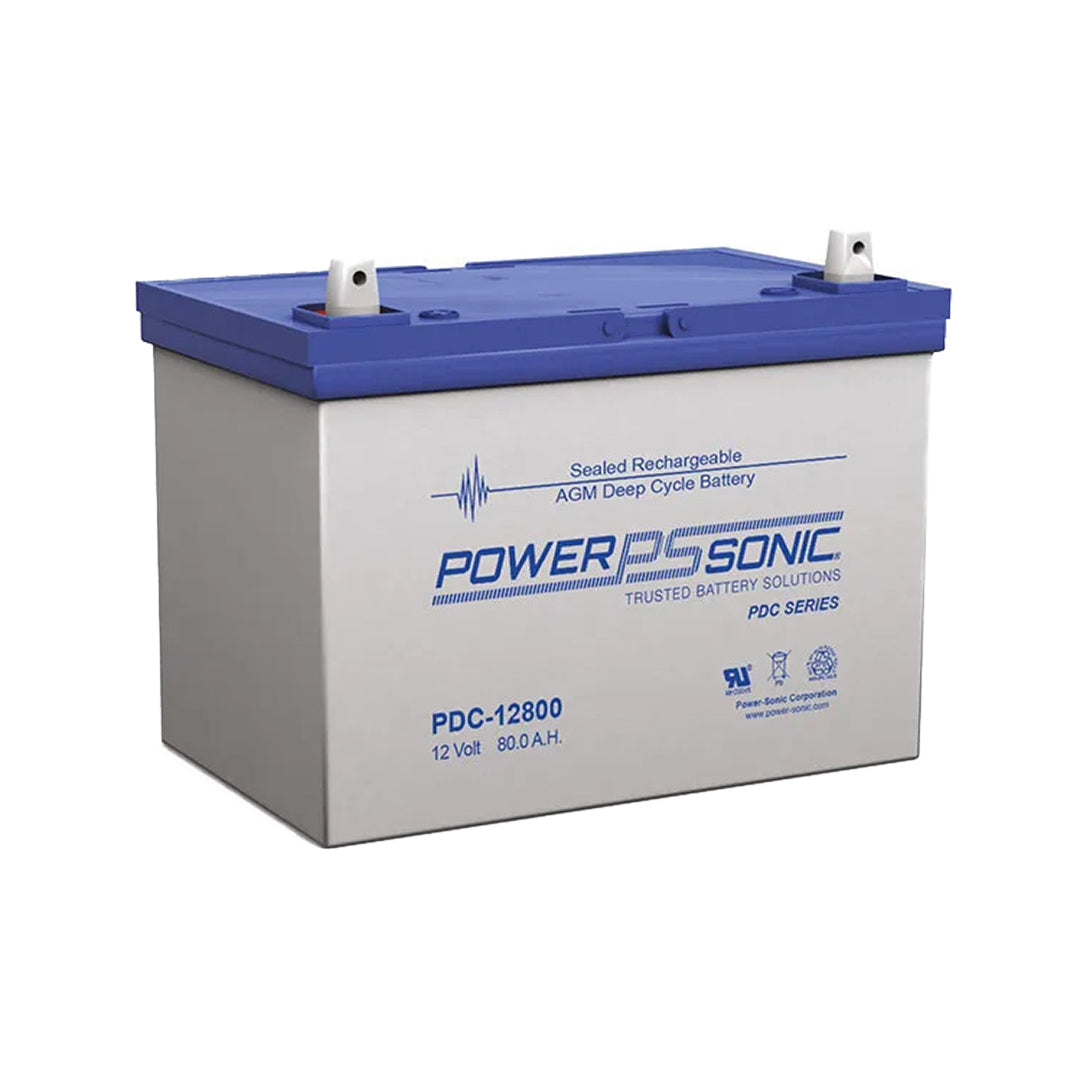 Power-Sonic 12V 80Ah Deep Cycle AGM Battery - PDC12800