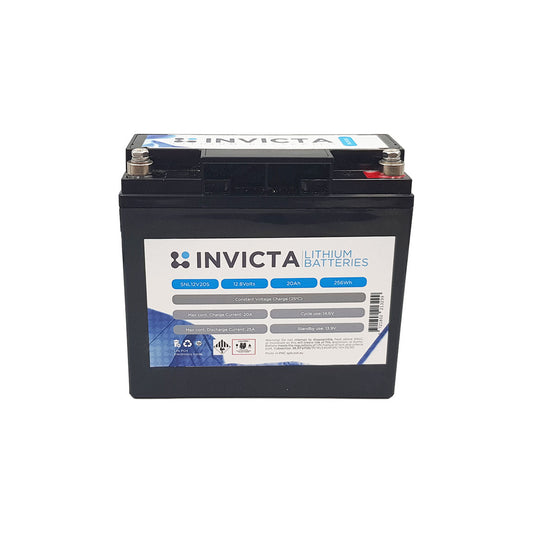 Invicta Lithium 12V 20Ah Lifepo4 Battery - SNL12V20S