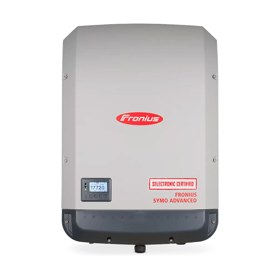Fronius Symo Advanced 20kW Selectronic Certified 3 Phase PV inverter - 005407 / 005419