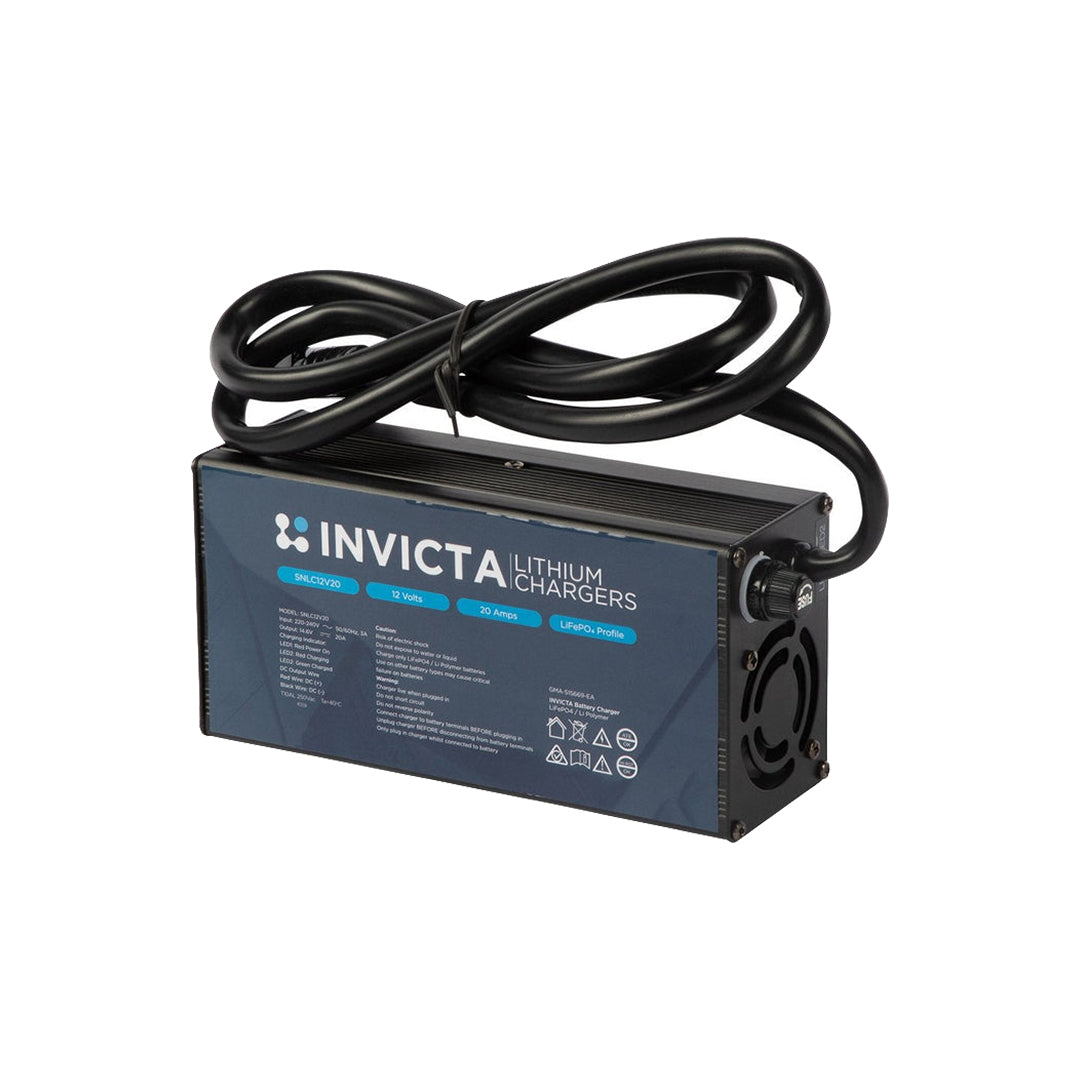 Invicta Lithium Charger 12V 20A - SNLC12V20
