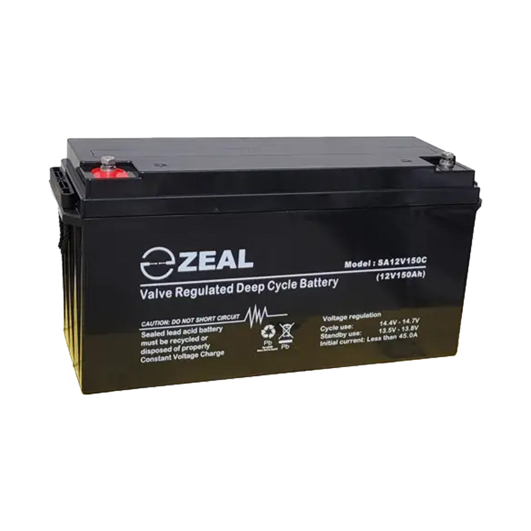 Zeal 12V 150Ah Deep Cycle AGM Battery - SA12V150C
