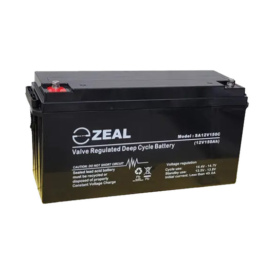 Zeal 12V 150Ah Deep Cycle AGM Battery - SA12V150C