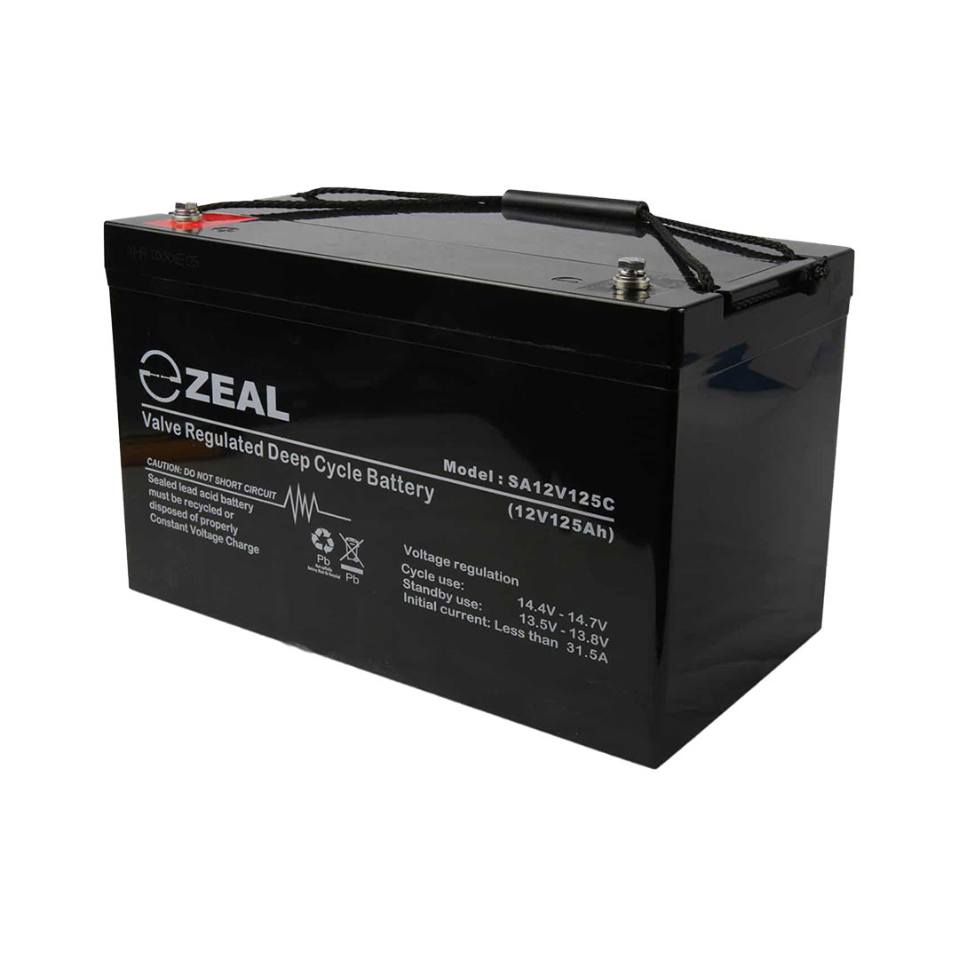 Zeal 12V 125Ah Deep Cycle AGM Battery - SA12V125C