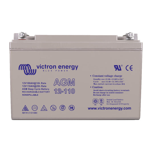 Victron 12V/110Ah (Flag) AGM Deep Cycle Battery - BAT412101084