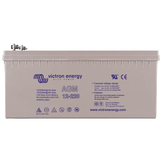 Victron 12V/220Ah (Flag) AGM Deep Cycle Battery - BAT412201084