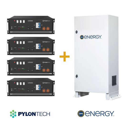 Pylontech 19.2kWh & Quad Tower Cabinet