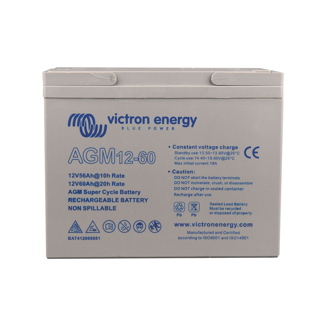 Victron 12V/60Ah (M6 Insert) AGM Super Cycle Battery - BAT412060082