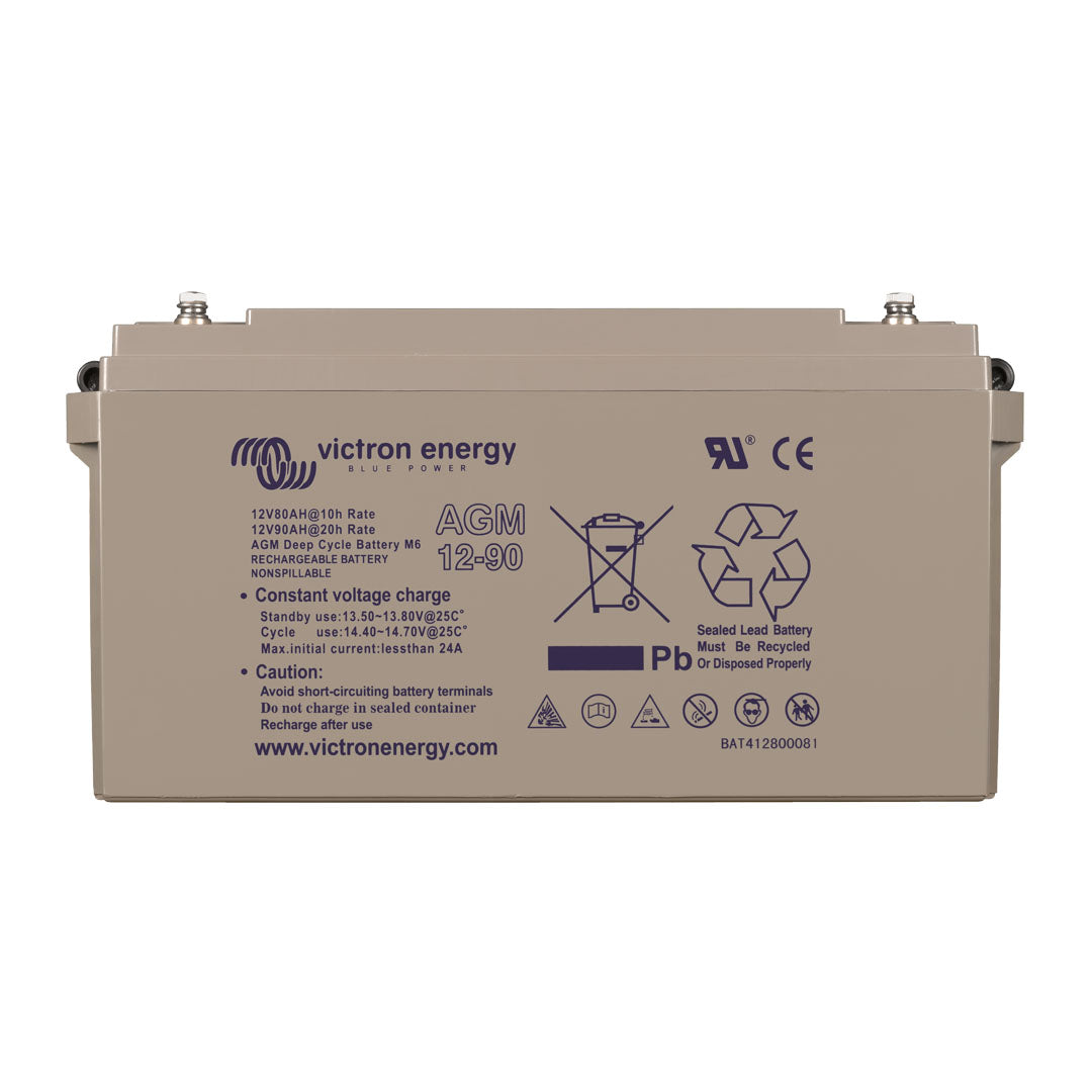 Victron 12V/90Ah (M6 Insert) AGM Deep Cycle Battery - BAT412800085