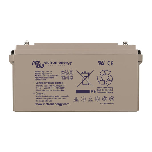 Victron 12V/90Ah (M6 Insert) AGM Deep Cycle Battery - BAT412800085